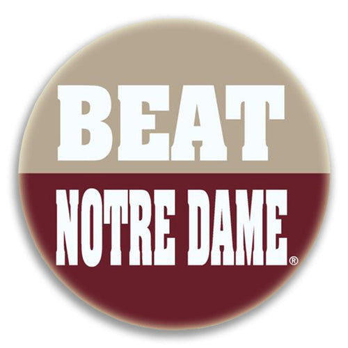 3" BEAT NOTRE DAME BUTTON