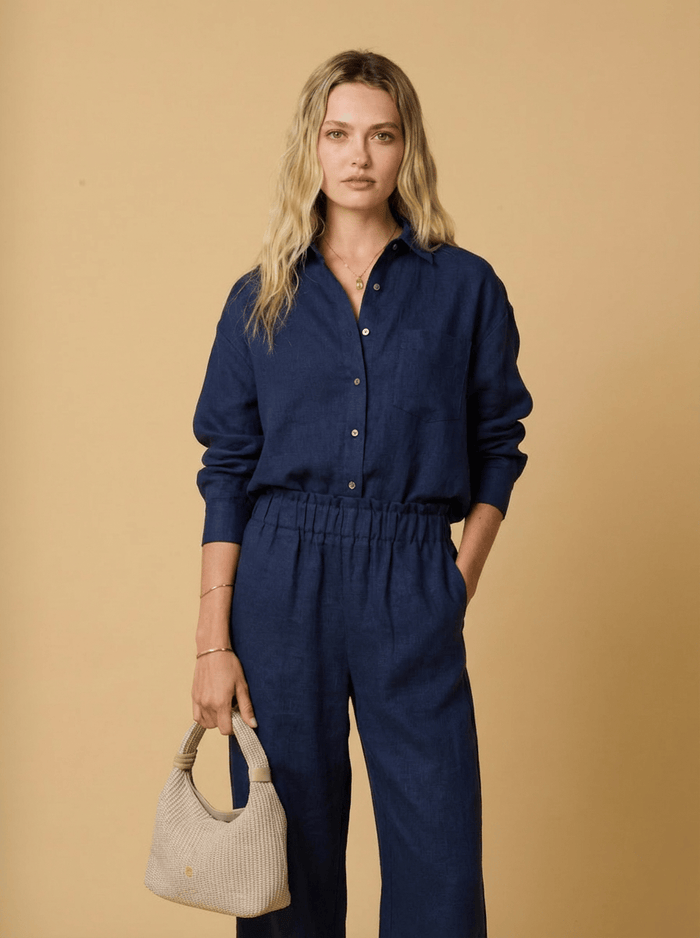 Pants Apoella Aktis Linen Pants Denim Apoella