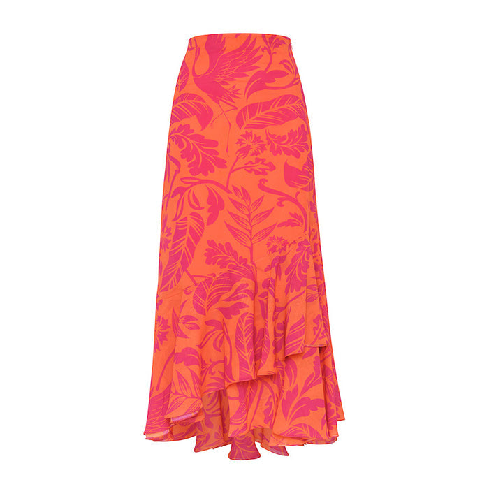 Ariel Swimsuit Wrap Skirt - Orange
