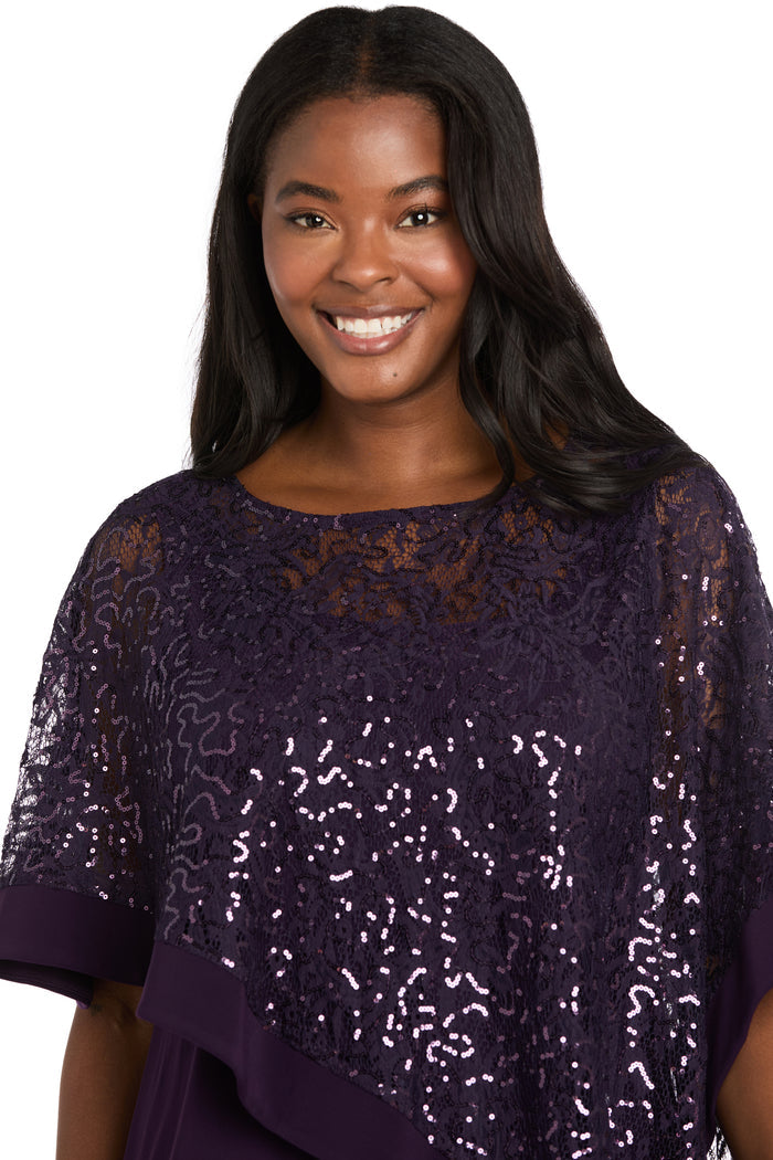 Asymmetric Poncho and Pant Set
