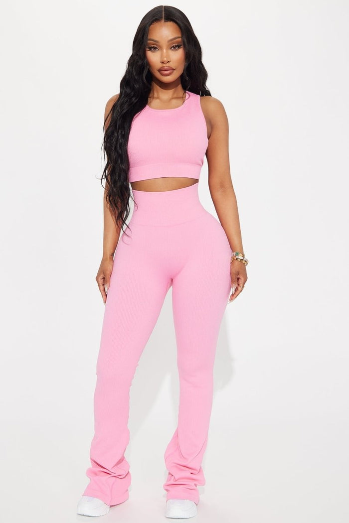Beach Body Effortless Seamless Active Yoga Pant - Bubblegum Pink - Premium Fitness & Activewear for Men & Women|UK
