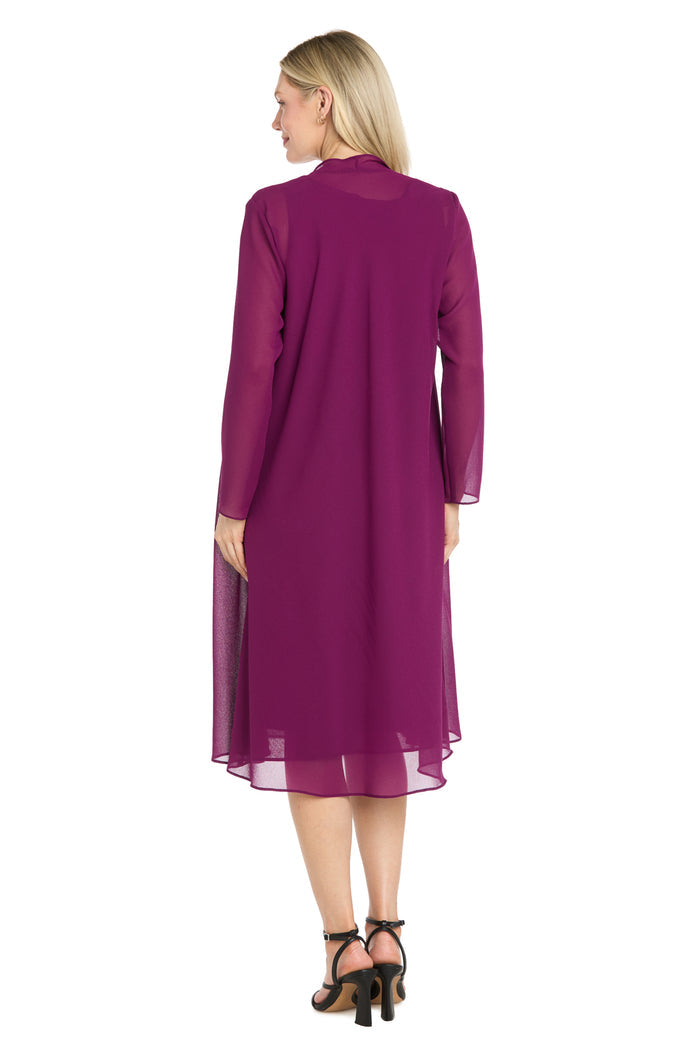 Beaded Chiffon Jacket Dress