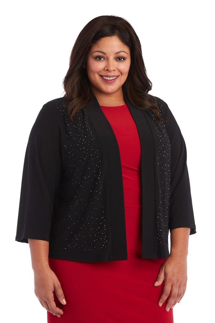 Beaded Coverup Jacket - Plus