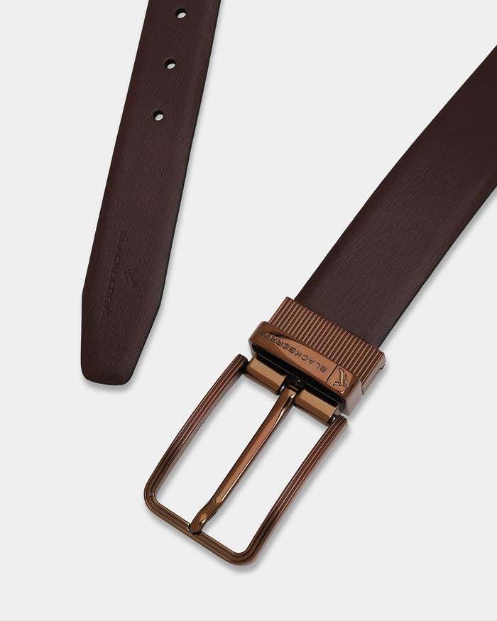 Black Brown Solid Belts - Alunite