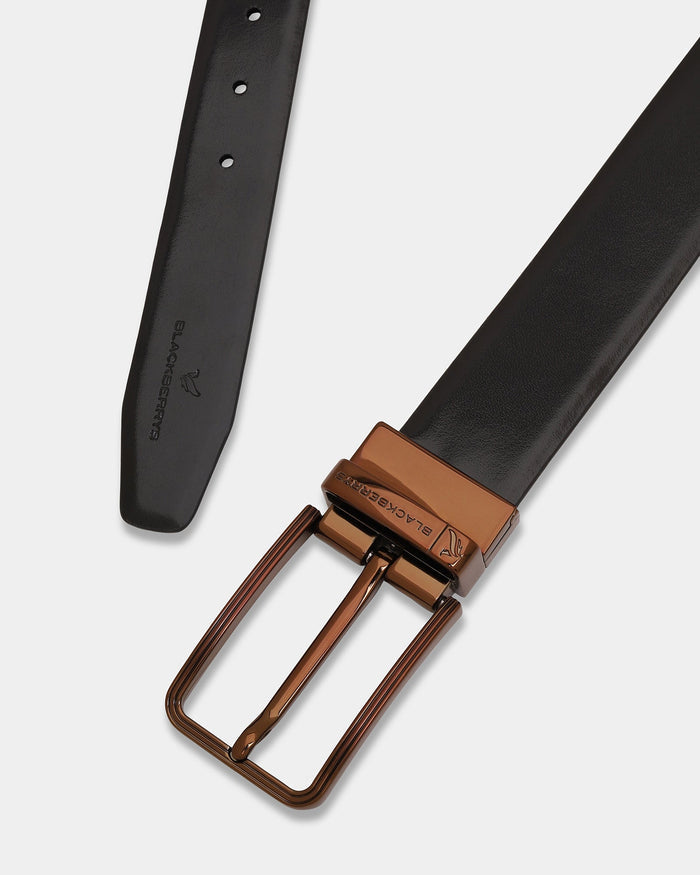 Black Brown Solid Belts - Alunite