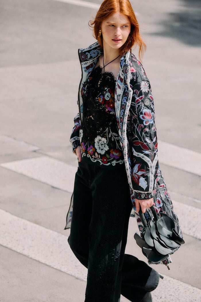 Black Marcelle Reversible Maxi Puffer Jacket