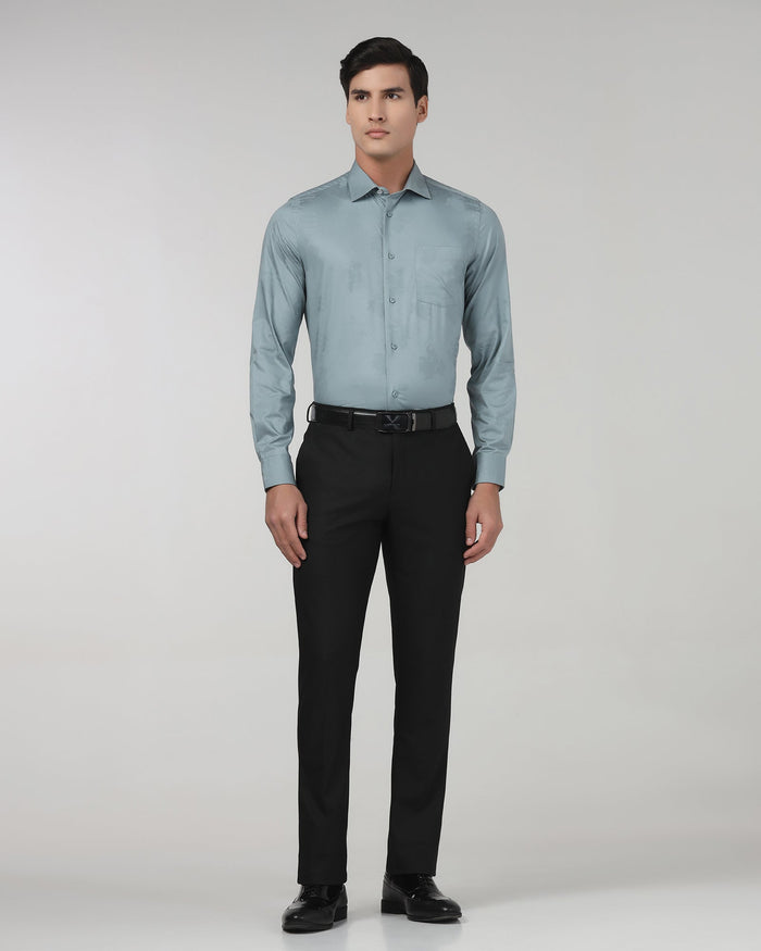 Black Textured Trouser - Brody