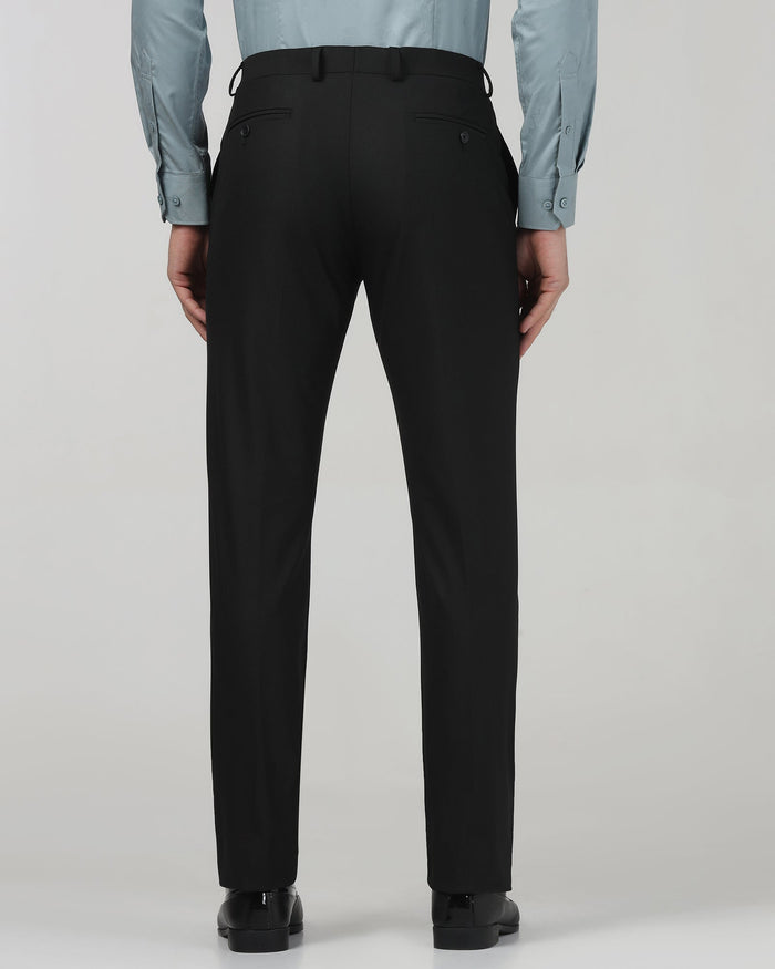 Black Textured Trouser - Brody