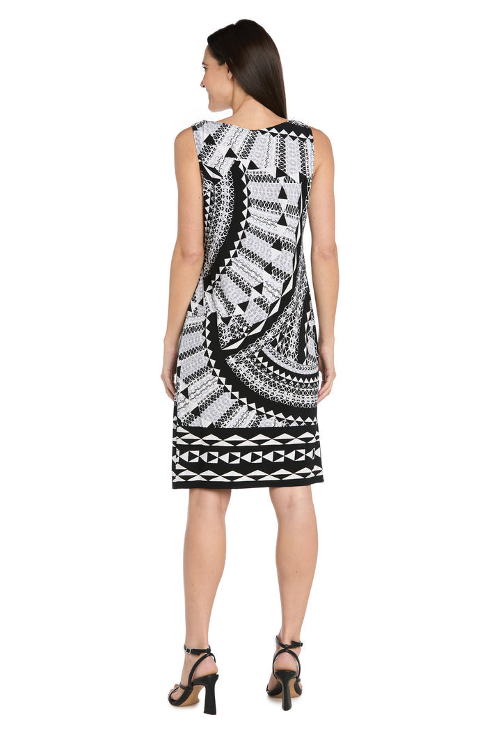 Black & White Geo Jacket Dress