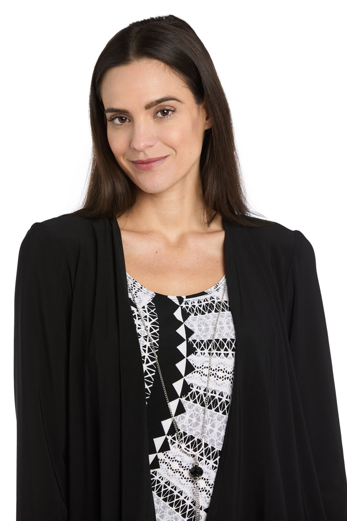Black & White Geo Jacket Dress