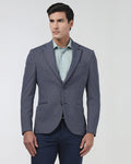 Blue Textured Blazer - Gio