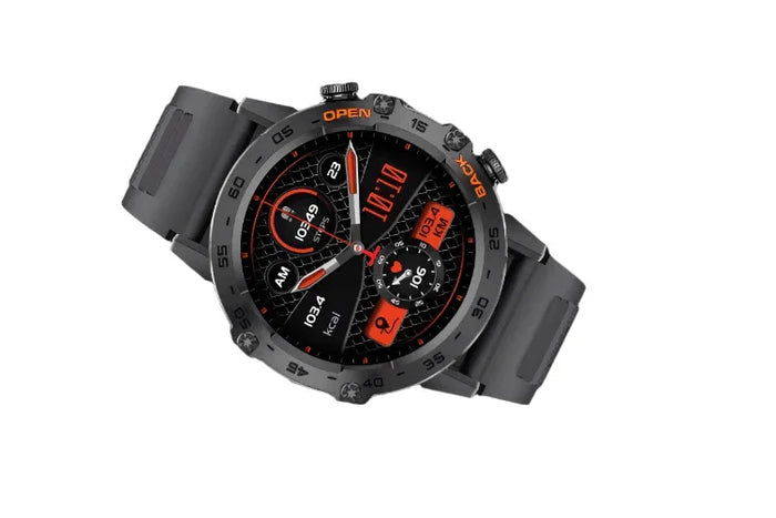 Bluetooth Smart Watch for Men (Black) - Fitness Tracker, Heart Rate, Sleep Monitor, Bluetooth Calling - Allen-Fitness