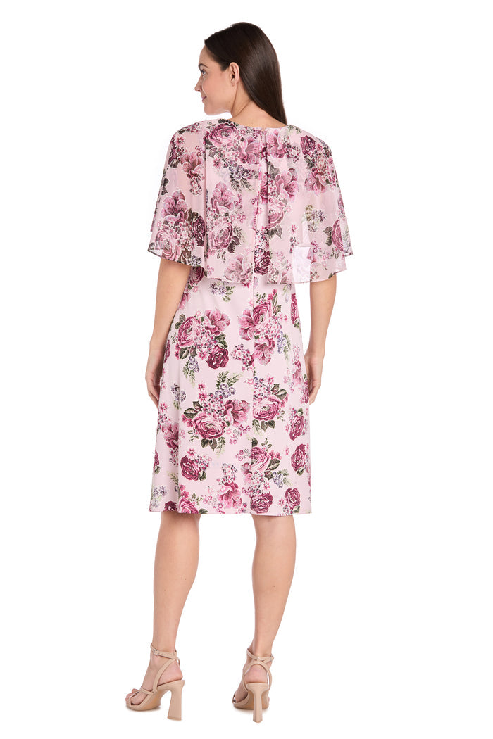Blush Bloom Knee-Length Dress