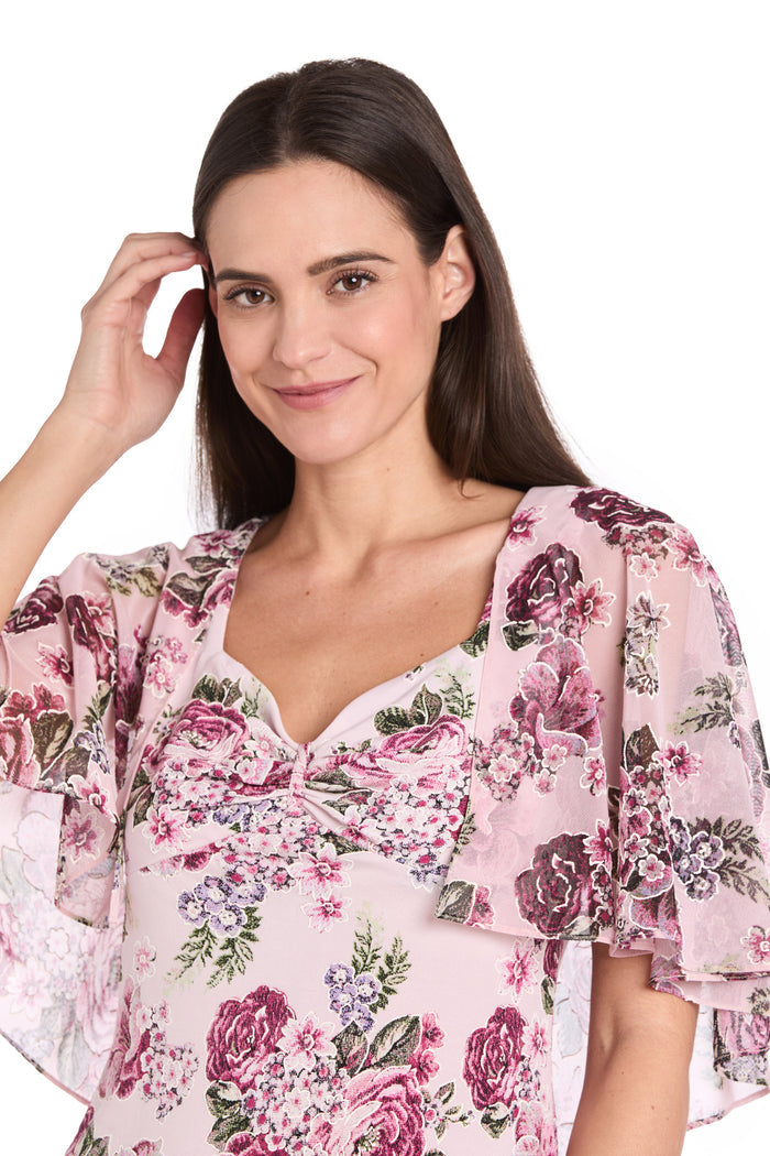 Blush Bloom Knee-Length Dress