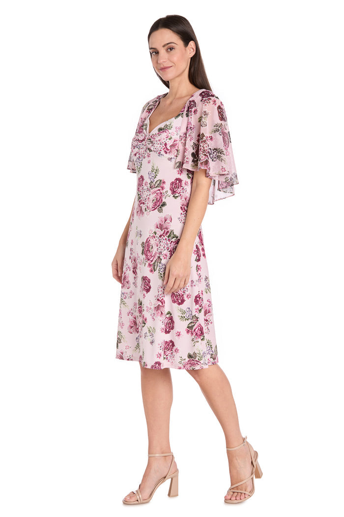 Blush Bloom Knee-Length Dress