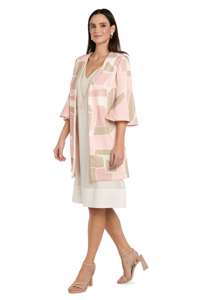 Blush Mosaic Whisper Jacket Dress