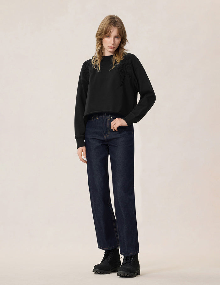 Brocade Daicock Straight Jeans