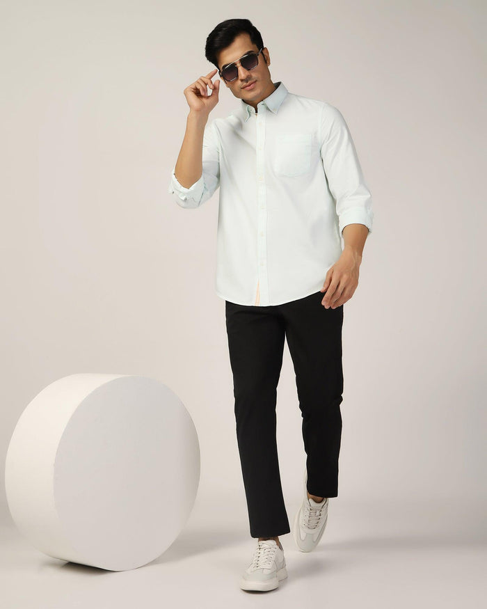 Casual Mint Solid Shirt - Molly - Blackberrys