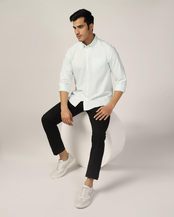 Casual Mint Solid Shirt - Molly - Blackberrys