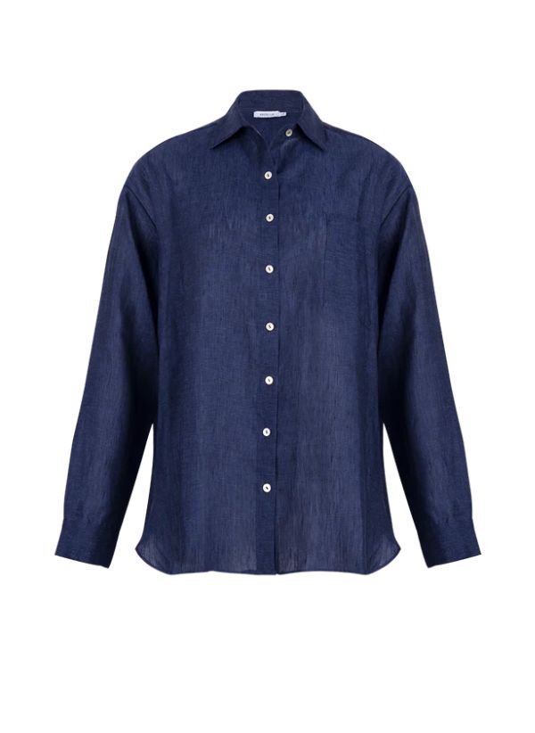 Shirts Apoella Charis Loose Shirt Denim Apoella
