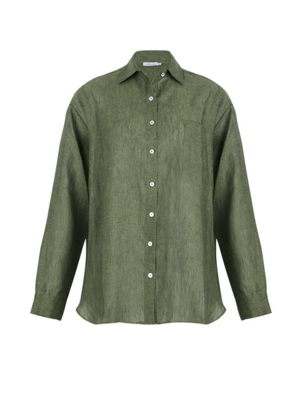 Shirts Apoella Charis Loose Shirt Khaki Apoella