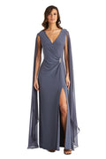 Chiffon Duster Cape Gown