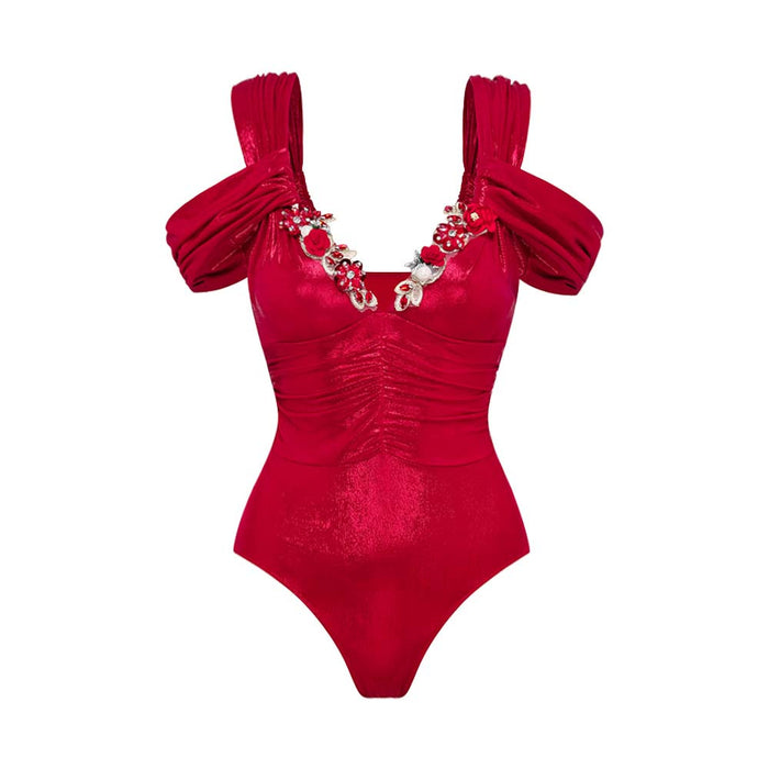 Coastal Chic Swimsuit  - Red