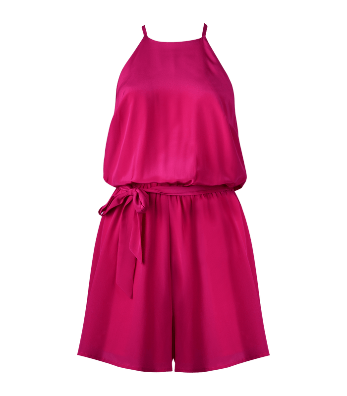 Playsuit Apoella Dalia Halter Neck Silk Playsuit S/M / Fuchsia Apoella