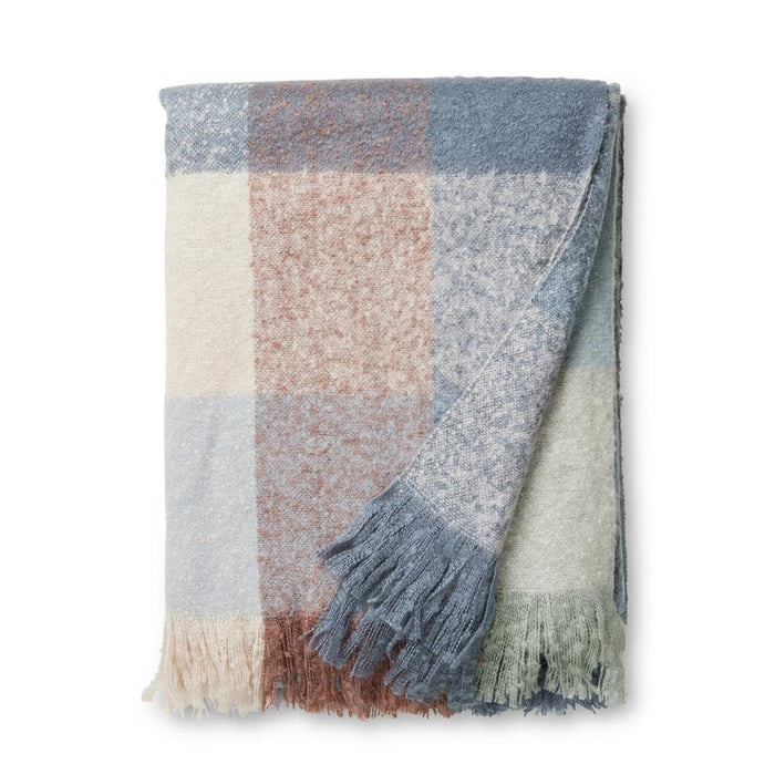 Madras Link Dana Brushed Check Throw - Spruce | Koop.co.nz
