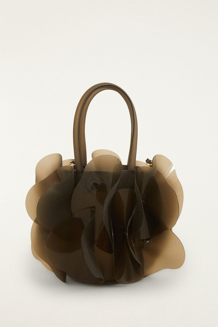 Dark Olive Jelly Flower Bag