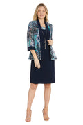 Daytime Puff Print Jacket Dress