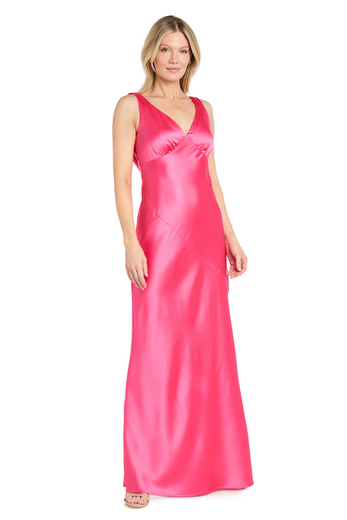 Ellie Emerald Satin Dress
