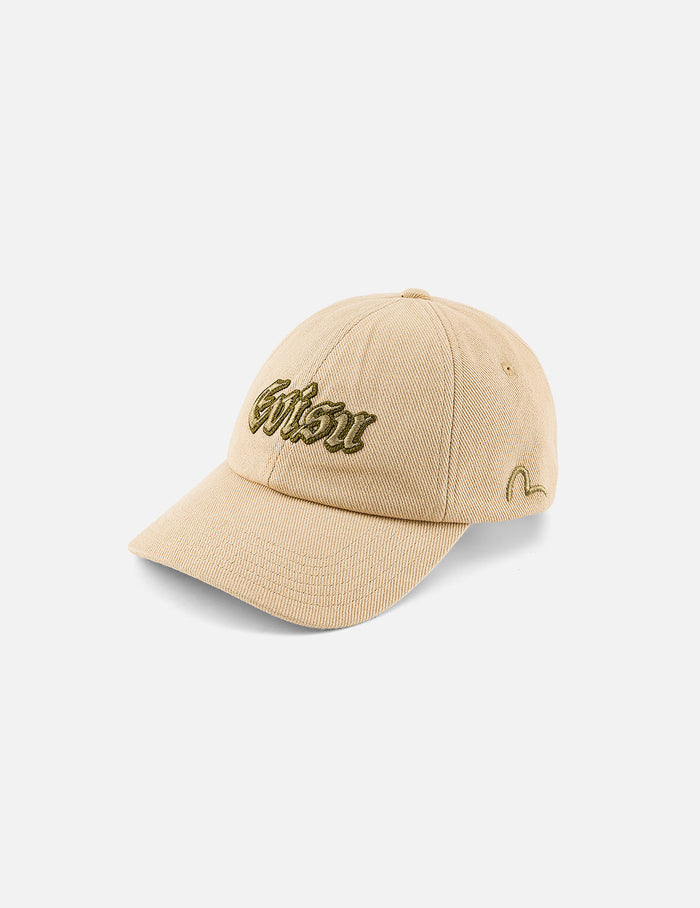 Evisu Logo Embroidery Cap - Beige