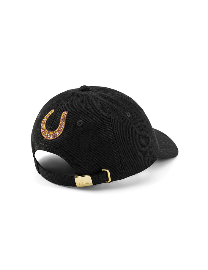 Evisu Logo Embroidery Cap - Black