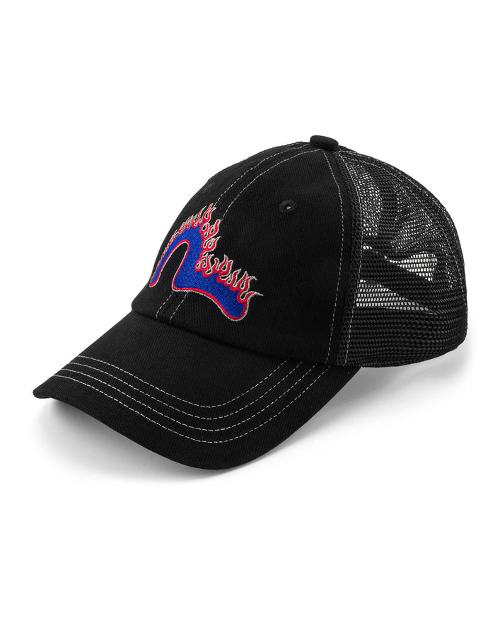 Flaming Seagull Embroidery Trucker Cap
