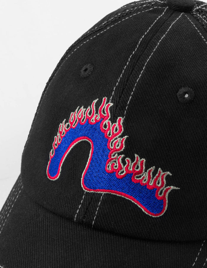 Flaming Seagull Embroidery Trucker Cap