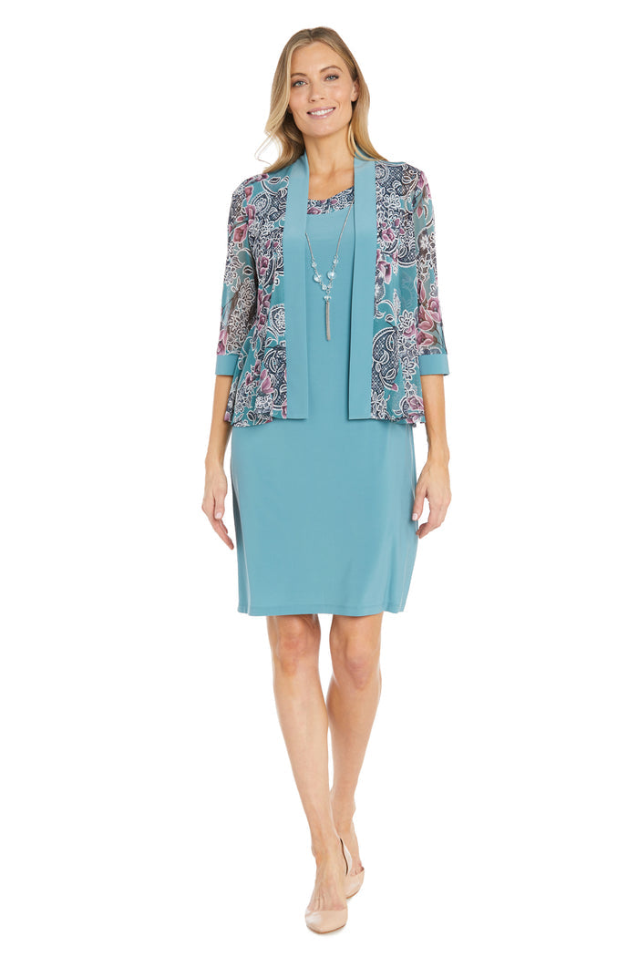 Floral Print Jacket Dress