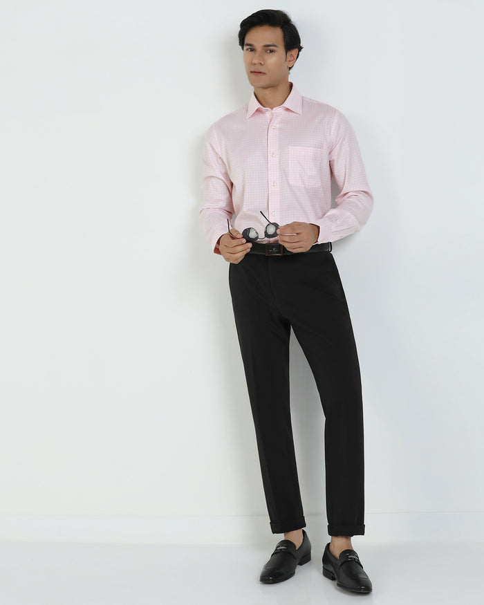 Formal Pink Check Shirt - Cosmic