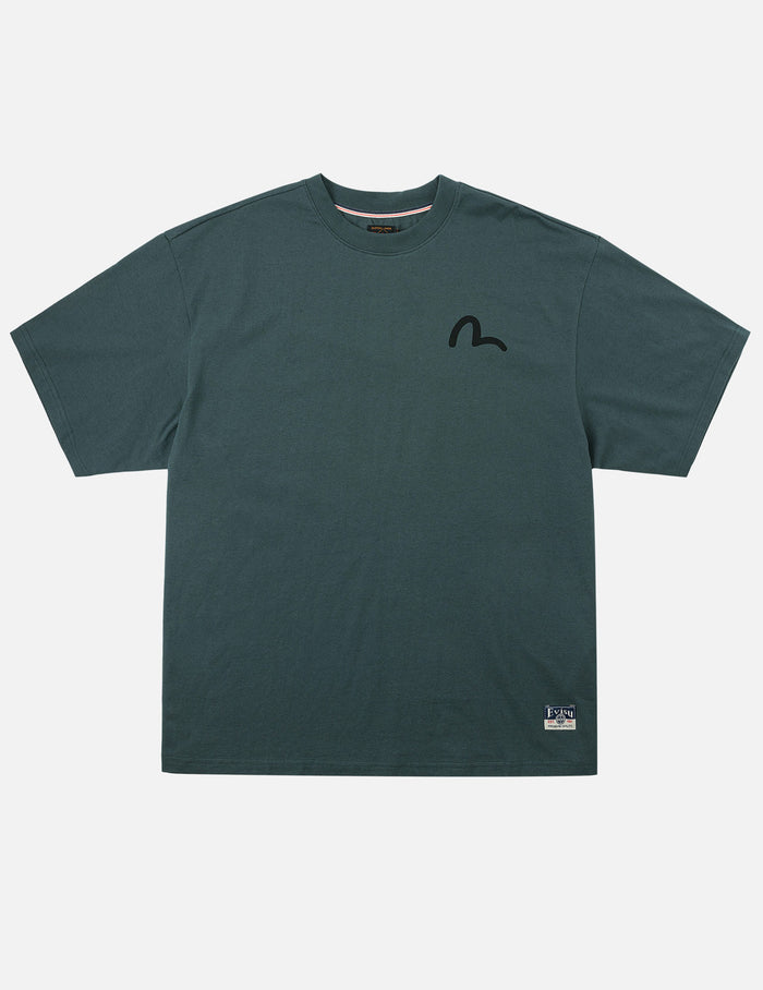 Glitter Seagull Print T-Shirt
