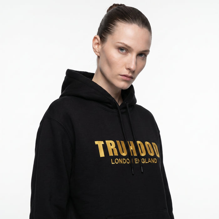 Gold Black Tru Women Hoodie