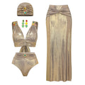 Golden Tide Bikini Set - Gold