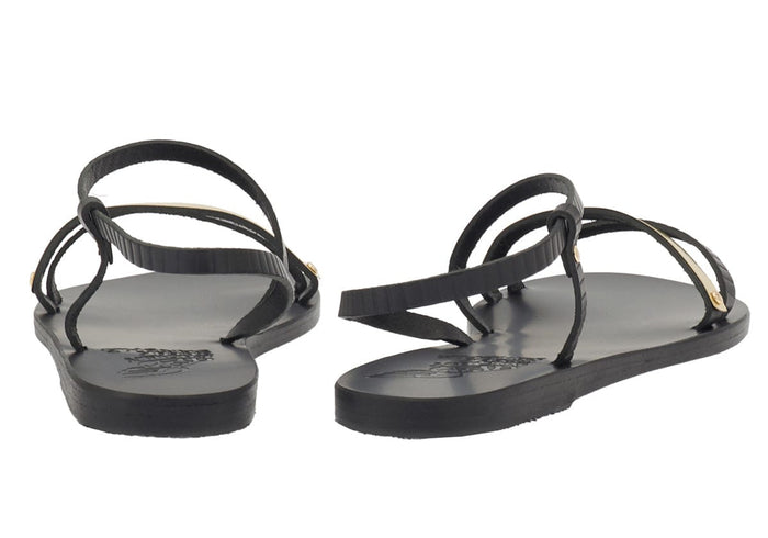 Shoes Ancient Greek Sandals Goudi Metallic Strap Sandals Apoella