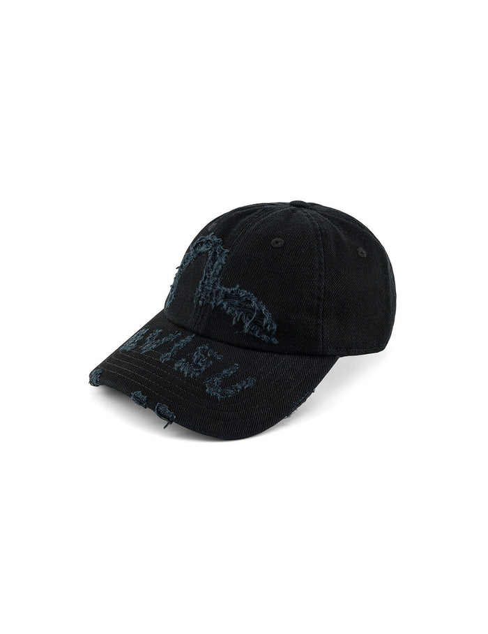 Grinding Distressed Logo Cap