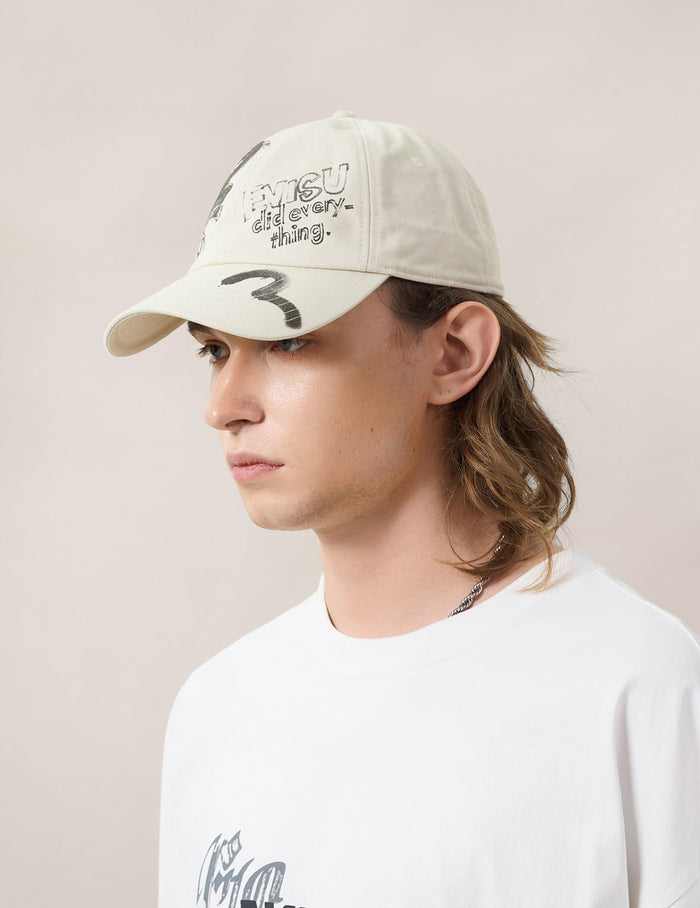 Hand-drawn style Brand Motif Cap