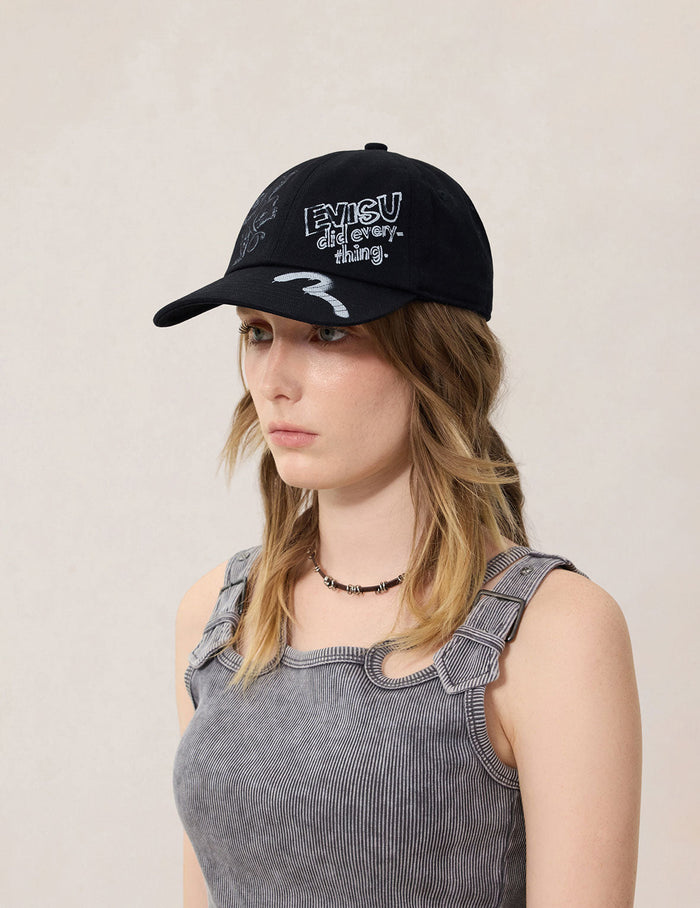 Hand-drawn style Brand Motif Cap
