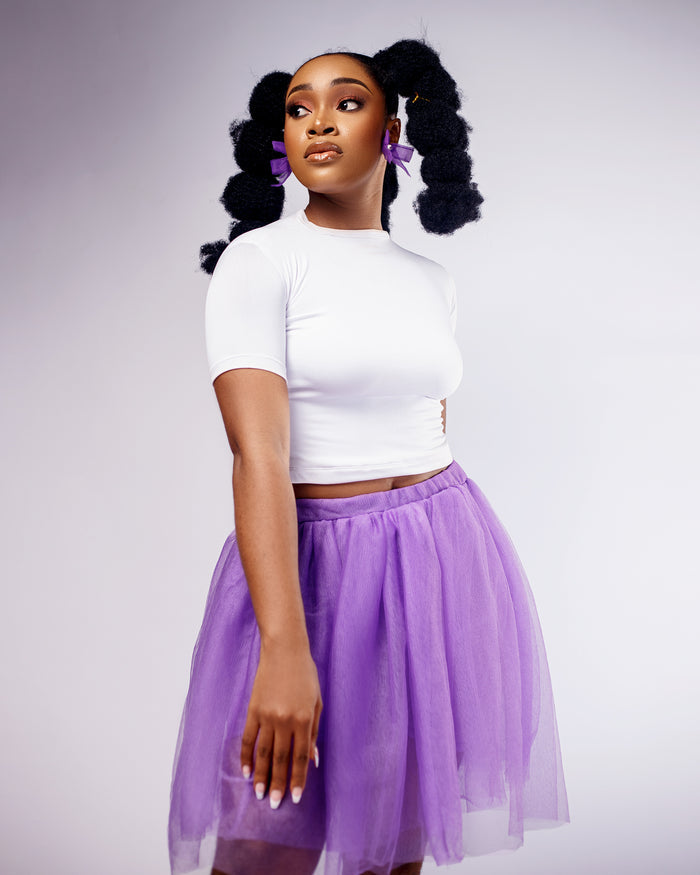 Haze Skirt - Flirty Tulle Mini Skirt - Dimaz