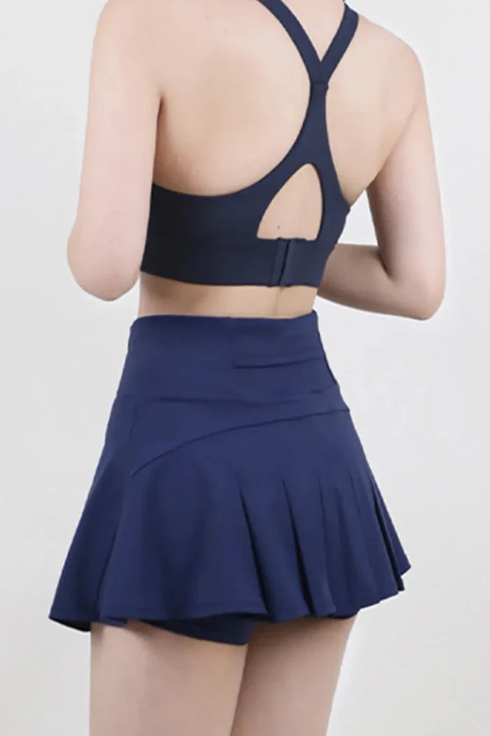High Waist Pleated Active Skirt - Premium Fitness & Activewear for Men & Women|UK