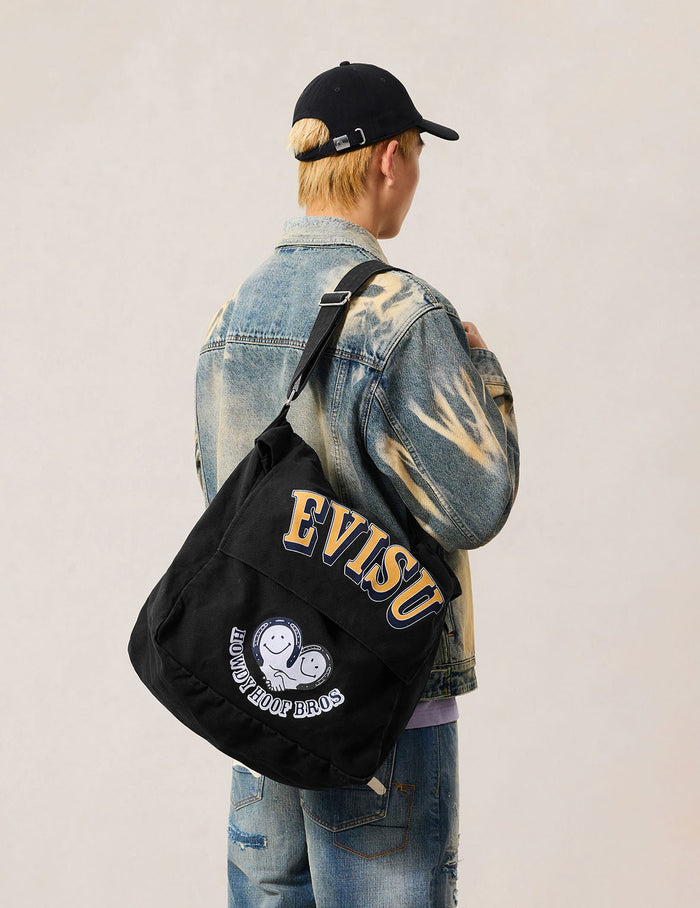 Howdy Hoof Bros Heavy Washed Messenger Bag
