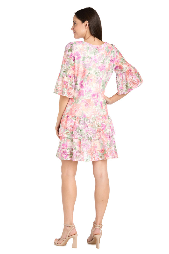 Ivory Blossom Lace Ruffle Dress