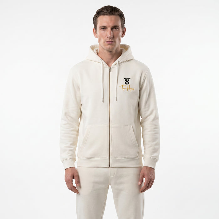 Ivory Tru Man Full Zip Tracksuit Set